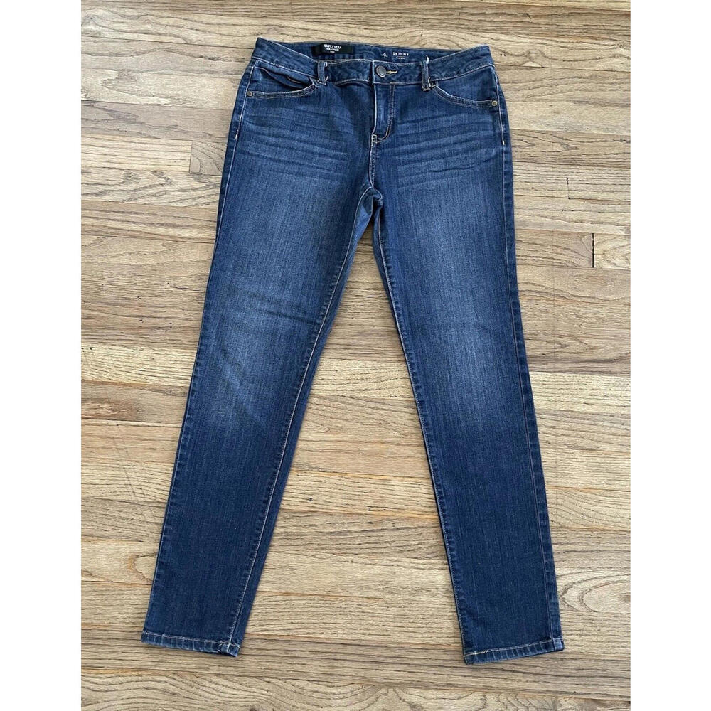 Simply Vera Vera Wang Jean Size 6 Skinny Mid Rise Stretch